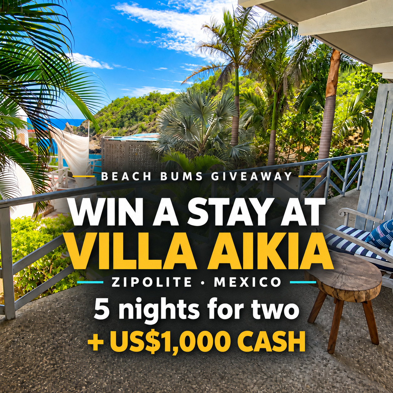 Villa Aikia in Zipolite, Mexico